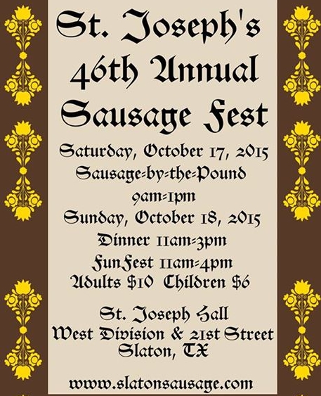Sausage Festival Mark Your Calendar MySlaton com